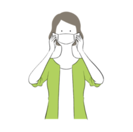 マスクをしている女性の写真